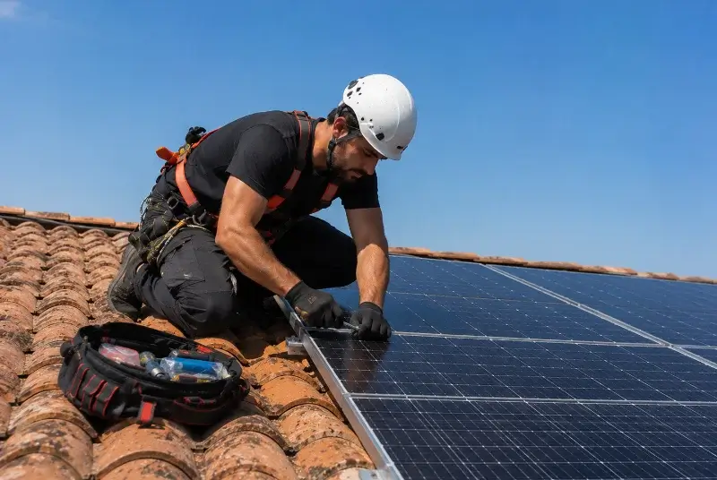 Maintenance et monitoring de panneaux solaires à Saint-Mard